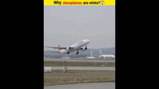 Why Aeroplanes are white in colour😱 [upl. by Longfellow]