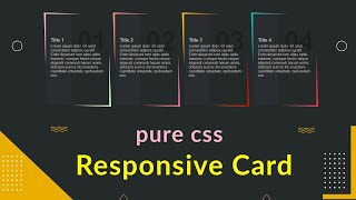 Responsive Animated Cards in css  css tutorial  css responsivedesign [upl. by Liam975]