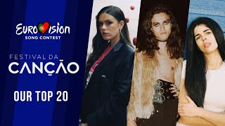 🇵🇹 Festival da Canção 2024 Portugal  OUR TOP 20  Eurovision 2024 [upl. by Eblehs]