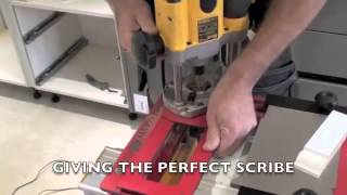 ScribeMaster Pro Skirting Board Dado Rail Kitchen Plinth Scribing Router Jig Demo  PTC Tools UK [upl. by Llesirg295]