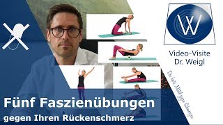 Rückenschmerzen mit Faszientraining reduzieren Effektive Faszien Übungen gegen Schmerzen im Rücken [upl. by Dellora]