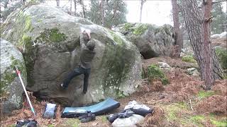 Fontainebleau  Apremont Portes du Désert  Rudiments direct 7B [upl. by Idur75]