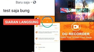 Cara LIVE menggunakan Du recorder di facebook gaming [upl. by Epner]