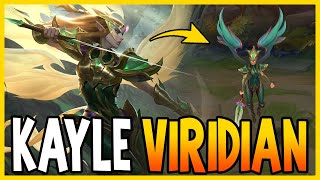 SKIN de KAYLE DE VIRIDIAN  League of Legends [upl. by Atsira]