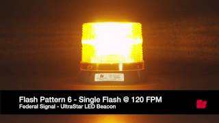 Federal Signal UltraStar® LED Beacon Flash Patterns [upl. by Neerom342]