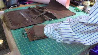 Adding Bag Stiffener To A Unlined Leather Bag [upl. by Ikaz16]