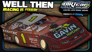 Limited Late Model  Knoxville Raceway  iRacing Dirt [upl. by Enined]