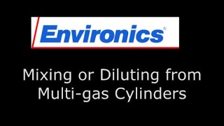 MixingDiluting a Multicomponent Gas Cylinder with an Environics Series 400040404020 [upl. by Onitsirc]