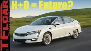 2017 Honda Clarity Fuel Cell Sneak Peek Review Is Hydrogen Power The Future [upl. by Nibas]