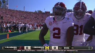 Alabama start off Rose Bowl scoring with 34yard TD run by Jase McClellan 😤  ESPN College Football [upl. by Fretwell709]