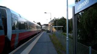 NSB Lokaltog from Lerkendal and Trondheim S to Steinkjer calls at Lademoen station [upl. by Ymme]