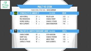 Maltby CC North Yorkshire Under 17 v Stokesley CC Under 17 [upl. by Naomi]