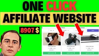 Receive Affiliate Marketing Website In Just One Click [upl. by Ettolrahs]