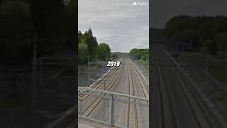 Evolution of Train tracks place middle of Jakobsberg and Barkarby 20242009 [upl. by Townie]