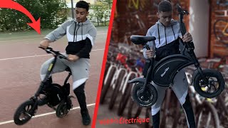 JE TESTE UN MINI VÉLO ÉLECTRIQUE À 300 EUROS [upl. by Nolham]