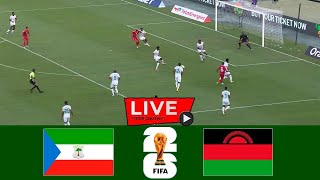 LIVE Equatorial Guinea vs Malawi  Watch Match LIve Today World Cup Qualification 2024 [upl. by Narda276]