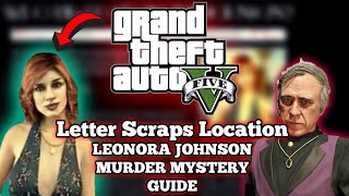 gta 5 side mission Letter Scraps Location Guide  LEONORA JOHNSON [upl. by Ruel]