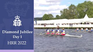 George Heriots School v Tideway Scullers School  Diamond Jubilee  Henley 2022 Day 1 [upl. by Cadal]