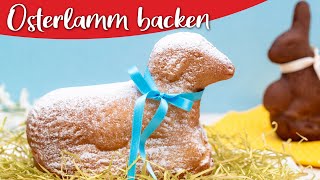 Osterlamm backen mit Rührteig  klassisch wie vom Bäcker [upl. by Calan]