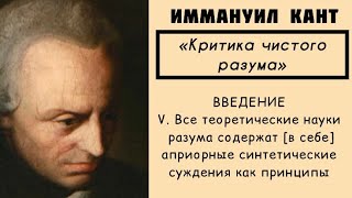 Кант КРИТИКА ЧИСТОГО РАЗУМА  Введение  Часть 5 АУДИОКНИГА [upl. by Filberte9]