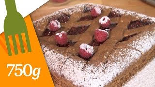 Recette de la Tarte Linzer chocolatframboise  750g [upl. by Diaz]