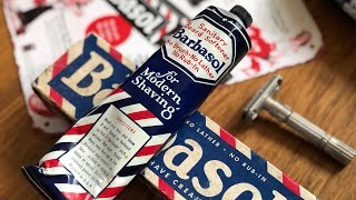 Shaving with Vintage Barbasol from the Early 1950s [upl. by Pimbley]