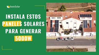 ¿Cuántas placas solares necesito para 5000W [upl. by Wennerholn]