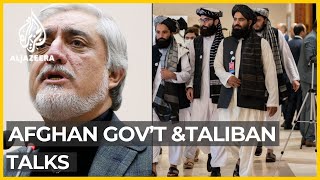 Afghan govt amp Taliban meeting in Qatar  Al Jazeera Breakdown [upl. by Trela74]