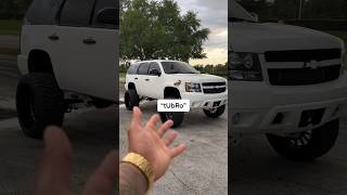 Lifted Tahoe Gets Big Turbo  6 inch lift kit 26x14 [upl. by Bouchard616]