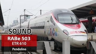 Sound RABe 503ETR610 SBB Astoro  Alstom Pendolino  ECE 194 München  Winterthur 32024 [upl. by Aneliram]