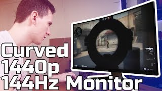 32” Curved 144hz 1440p HDR Gaming Monitor Review [upl. by Akisej]