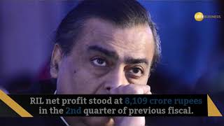 RIL Q2 result Mukesh Ambani led firm posts record Rs 9516 cr profit [upl. by Rosalie346]