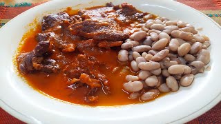 Carne con Papas en Salsa Guisado Caldosito [upl. by Ennahgiel]