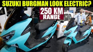 250 km Range Electric Scooter in India  Suzuki Burgman  EV Bro [upl. by Macnamara]