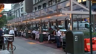 NYC restaurants prepare for new outdoor dining requirements [upl. by Soirtemed]