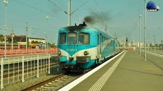 Automotoare Malaxa Railcars in Actiunein Action in Gara Arad Station  04 September 2015 [upl. by Enialem]