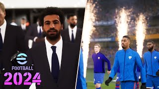 NOVO EFOOTBALL 2024 PES 2024 VERSÃO COMPLETA PRIMEIRAS IMPRESSÕES E ANÁLISE [upl. by Maya]