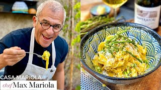 PASTA CON ASPARAGI UOVA e PARMIGIANO non chiamatela CARBONARA 🤫 Ricetta di Chef Max Mariola [upl. by Eceinwahs694]