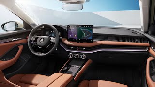 New SKODA SUPERB 2024  INTERIOR details [upl. by Toiboid]