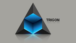 Illustrator Logo Design Tutorial Trigon [upl. by Aihsotal682]