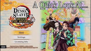 A Quick Look At Demon Slayer Kimetsu No Yaiba  Sweep The Board PS5 Mario PartyLike [upl. by Moishe]