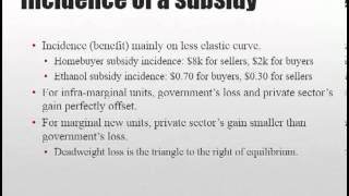 Taxes and Subsidies Part 6 Subsidies [upl. by Luhey469]