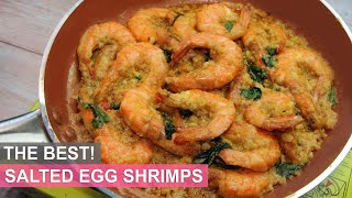 THE BEST SALTED EGG SHRIMP  HUNGRY MOM COOKING [upl. by Buiron773]