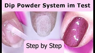 Powder Dip Nails  Step by Step [upl. by Novelc]