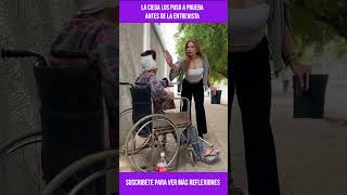 Mujer ciega los pone a prueba antes de la entrevista shorts shortvideo shortsfeed viral [upl. by Woo]