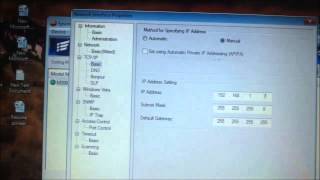 How to Configure Network Printer Manual IP Setting [upl. by Auqkinahs722]