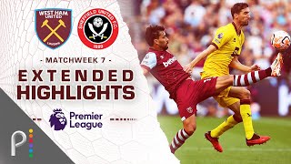 West Ham United v Sheffield United  PREMIER LEAGUE HIGHLIGHTS  9302023  NBC Sports [upl. by Adolph529]