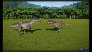 Allosaurus Vs Carnotaurus [upl. by Eillat51]