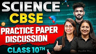 SCIENCE CBSE Practice Paper Discussion  Class 10th BOARD 2024 [upl. by Norina]