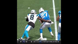 JK Dobbins rushes for a 14yard Gain vs Carolina Panthers [upl. by Mcguire507]